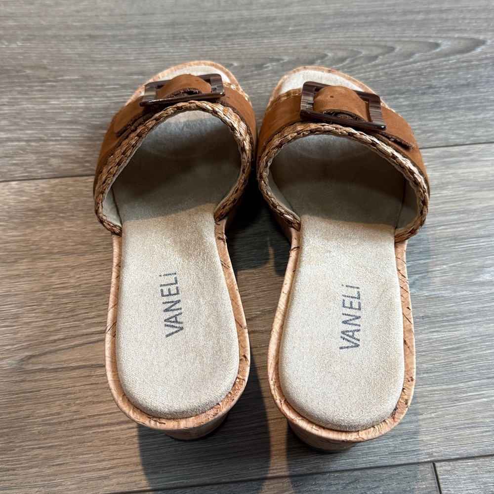 Vaneli Cattee Wedge Open Toe Sandal Size 7.5 - Picture 8 of 10